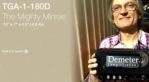 Demeter TGA-1-180D Mighty Minnie ペダルボードアンプ　試奏 デモ