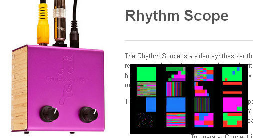 Critter & Guitariがあたらしいビデオシンセサイザー “Rhythm Scope”の 