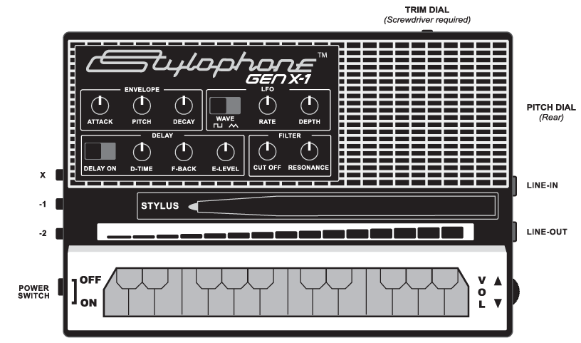 Dubreq Stylophone GEN X-1 | アナログ・シンセサイザー | スタイロ 